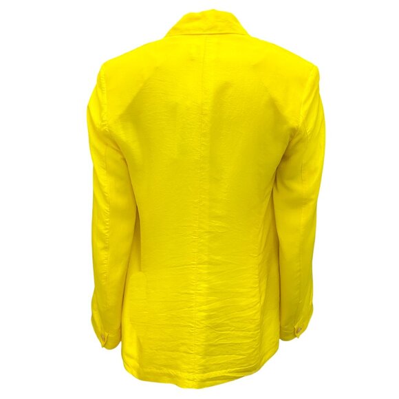 forte_forte Blond Yellow 2022 La Seta Silk Jacket - Picture 3 of 5